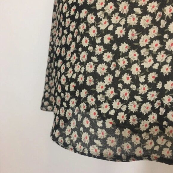 TOPSHOP Slip Dress Ditsy Floral Print Small Vintage 1990s Rare Made in UK - Picture 4 of 9